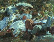 John Singer Sargent Group with Parasols USA oil painting reproduction